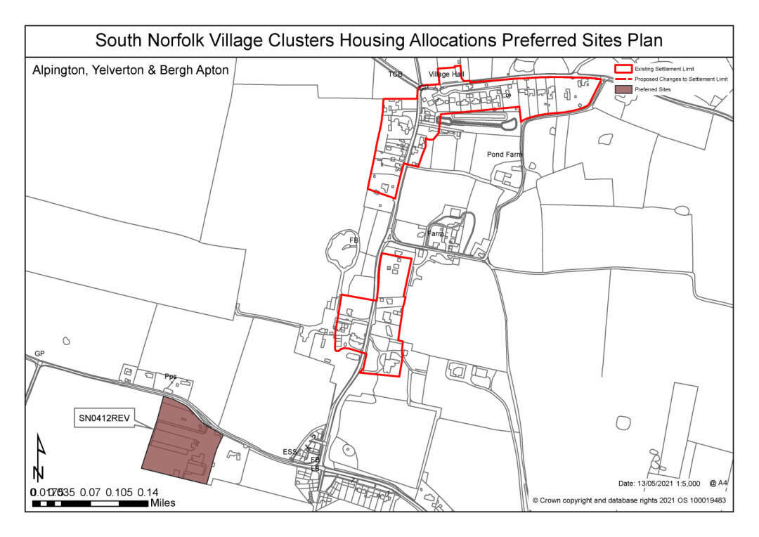 South Norfolk Village Clusters Housing Allocations Preferred Sites Plan Bergh Apton