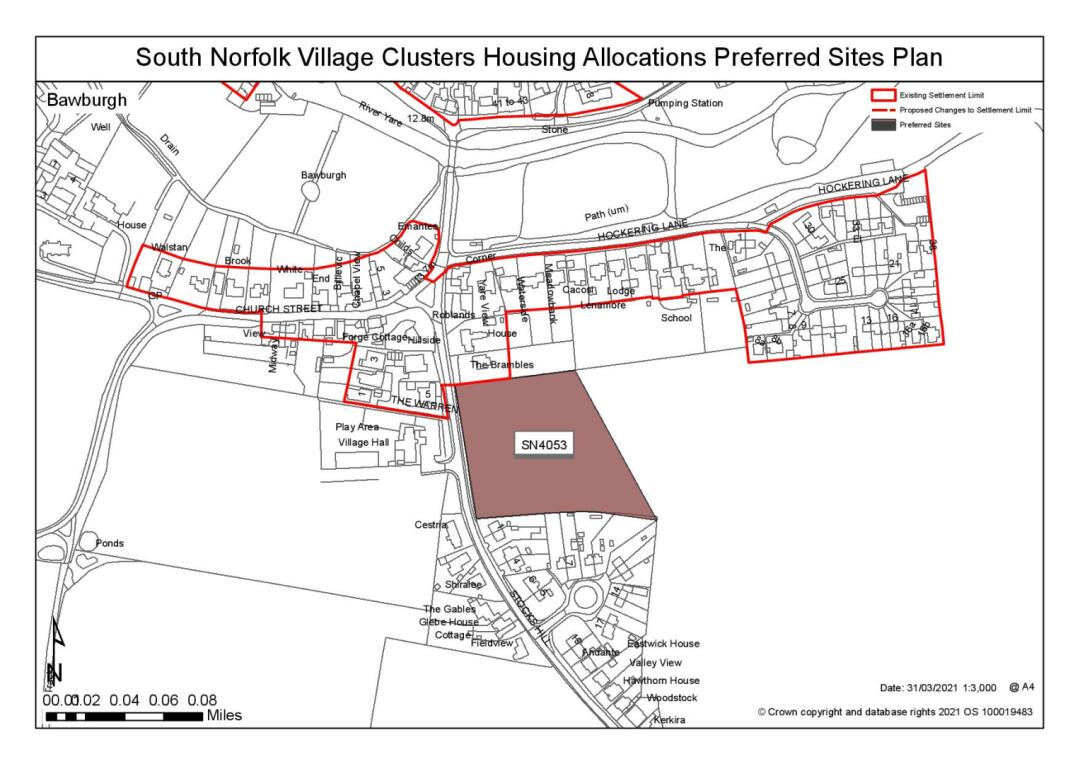 South Norfolk Village Clusters Housing Allocations Preferred Sites Plan Stocks Hill